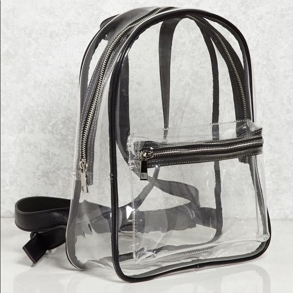 forever 21 clear mini backpack
